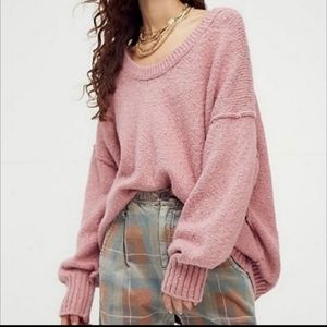 Free People Brookside Tunic sweater alpine rose